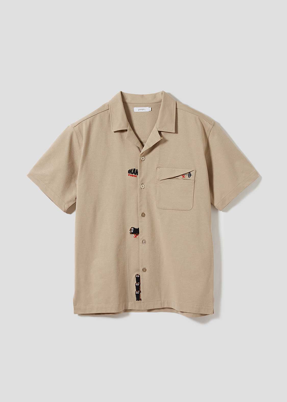 Dry Open Collar Short Sleeve Shirt (Ikaku Power)