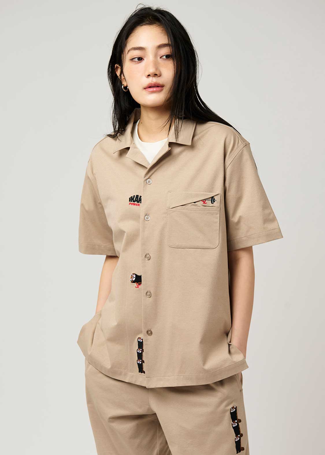 Dry Open Collar Short Sleeve Shirt (Ikaku Power) - Image 10