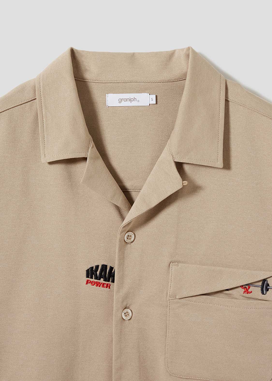 Dry Open Collar Short Sleeve Shirt (Ikaku Power) - Image 4