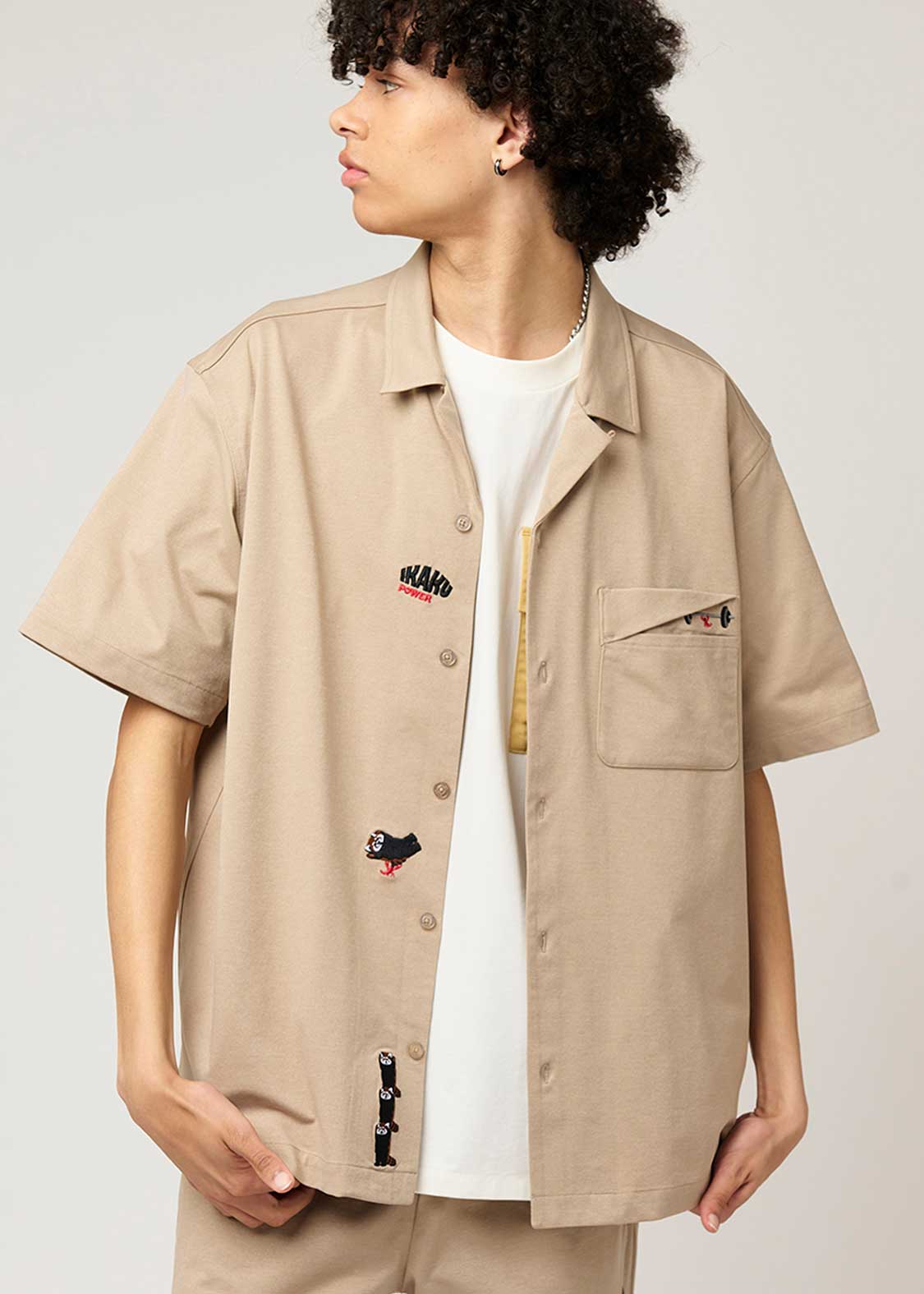 Dry Open Collar Short Sleeve Shirt (Ikaku Power) - Image 7