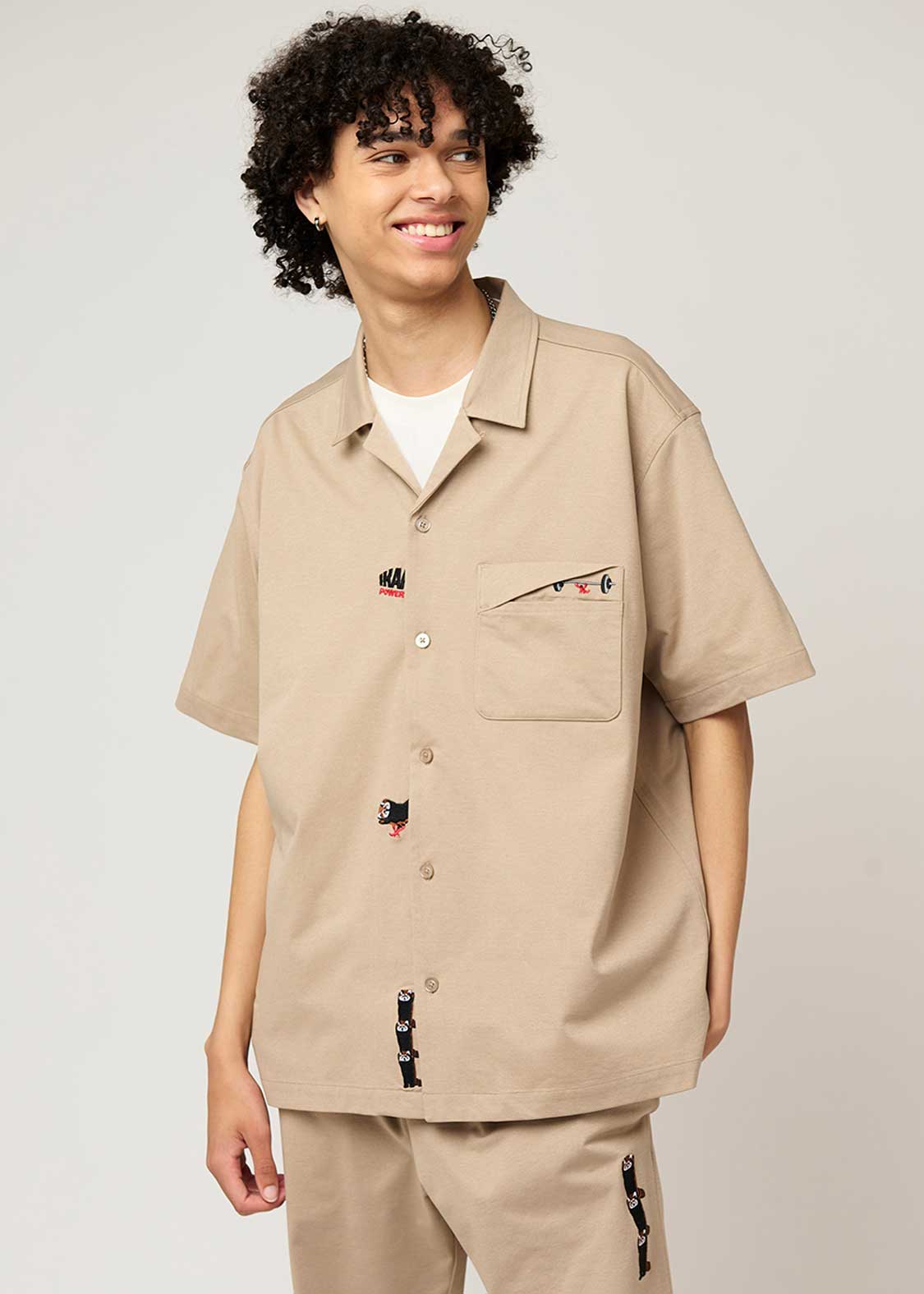Dry Open Collar Short Sleeve Shirt (Ikaku Power) - Image 8