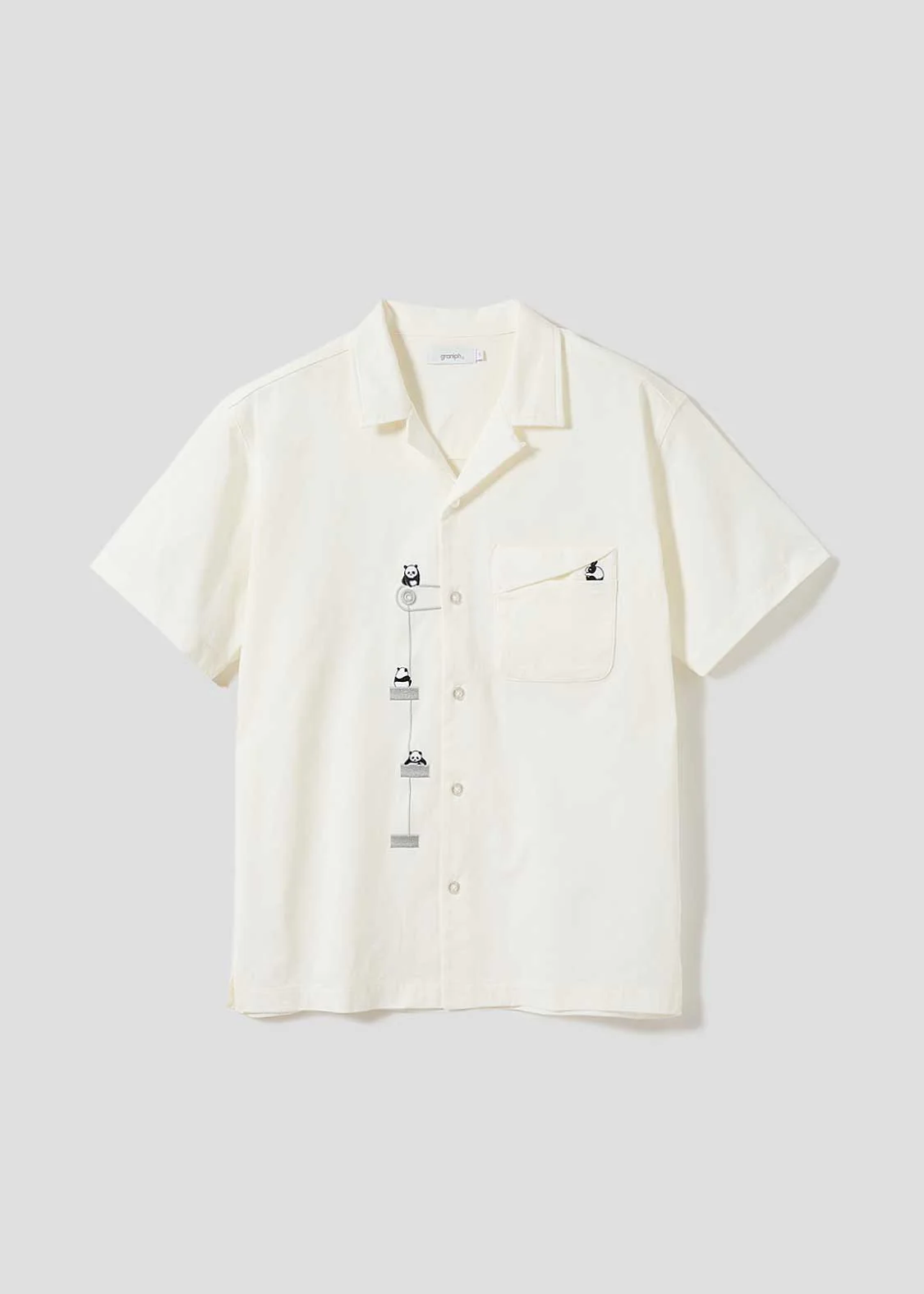 Dry Open Collar Short Sleeve Shirt (Rolling Pandas Factory)