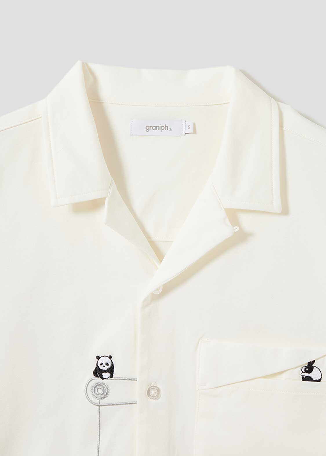 Dry Open Collar Short Sleeve Shirt (Rolling Pandas Factory) - Image 4