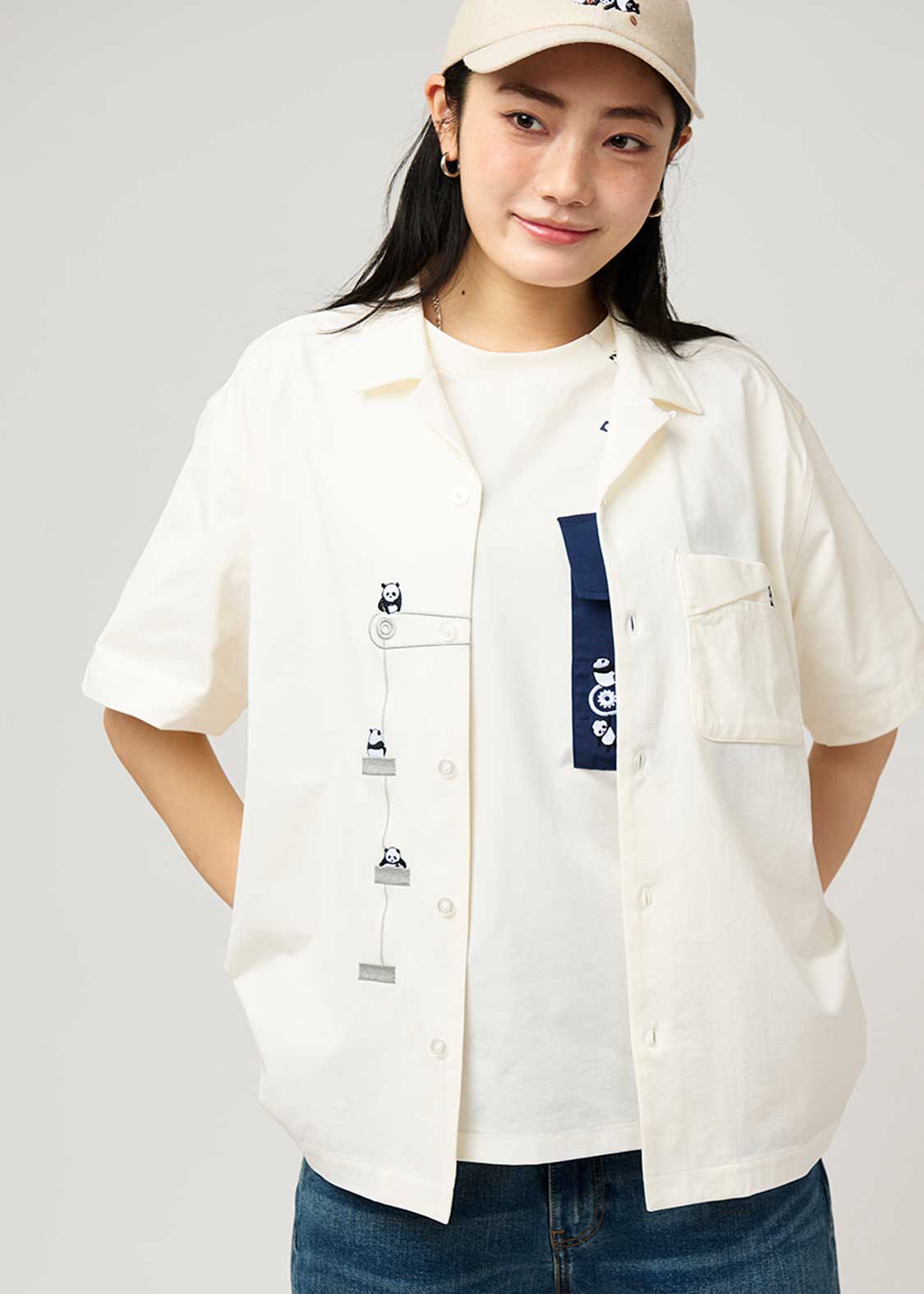 Dry Open Collar Short Sleeve Shirt (Rolling Pandas Factory) - Image 7