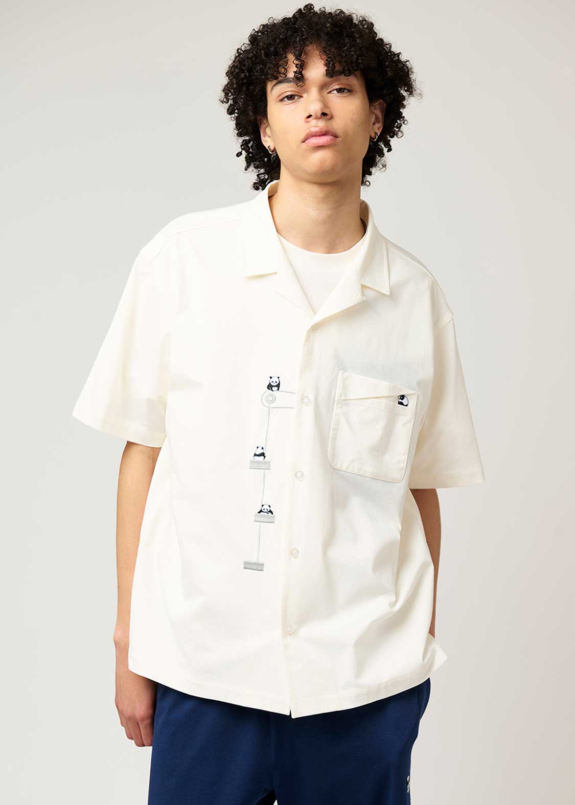 Dry Open Collar Short Sleeve Shirt (Rolling Pandas Factory) - Image 8