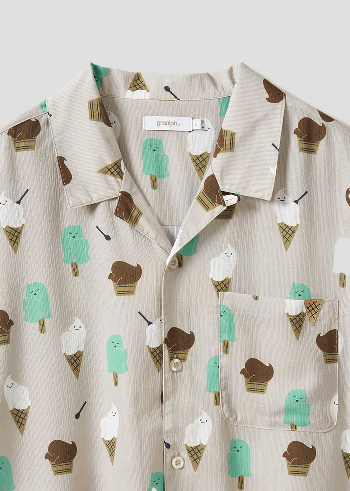 Icebonne | Big Silhouette Open Collar Shirt - Image 3