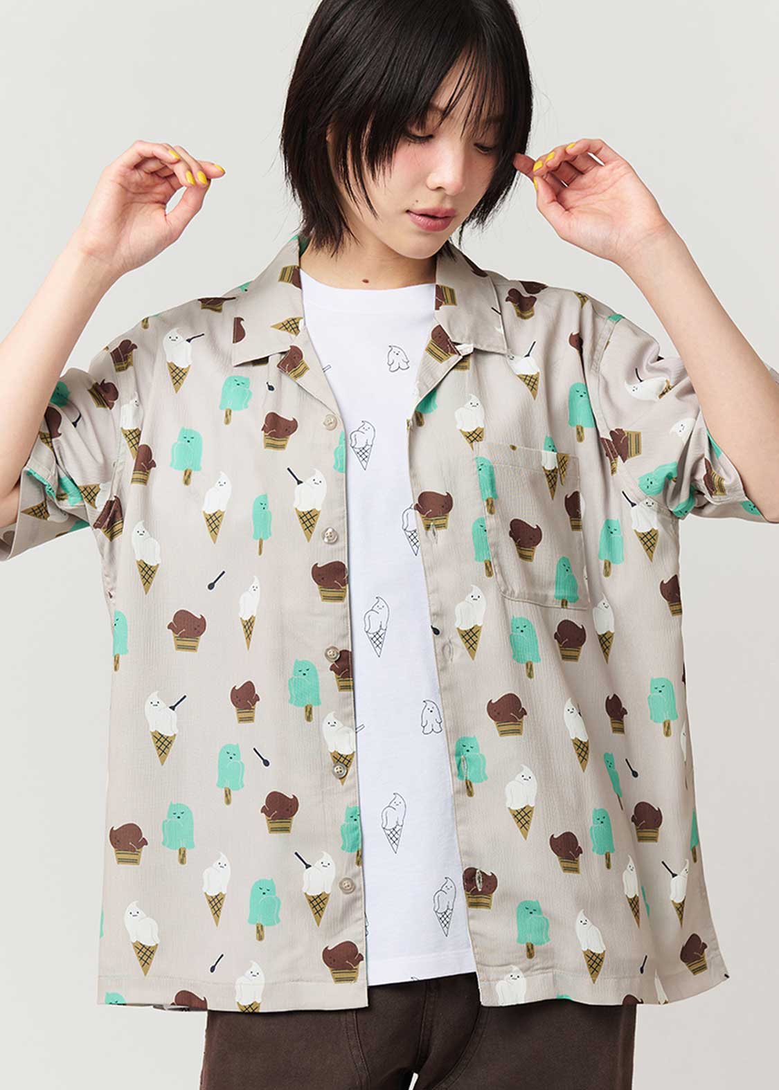 Icebonne | Big Silhouette Open Collar Shirt - Image 6