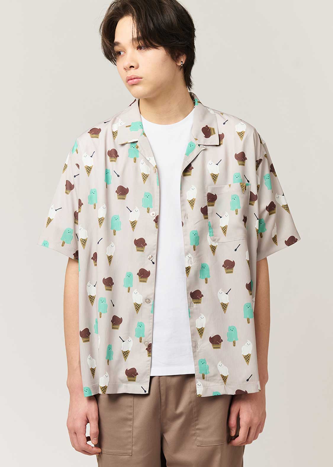 Icebonne | Big Silhouette Open Collar Shirt - Image 7