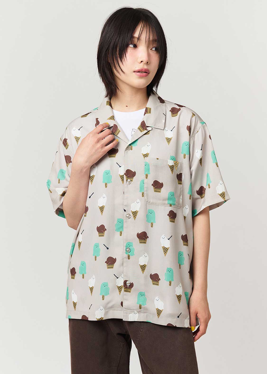 Icebonne | Big Silhouette Open Collar Shirt - Image 9