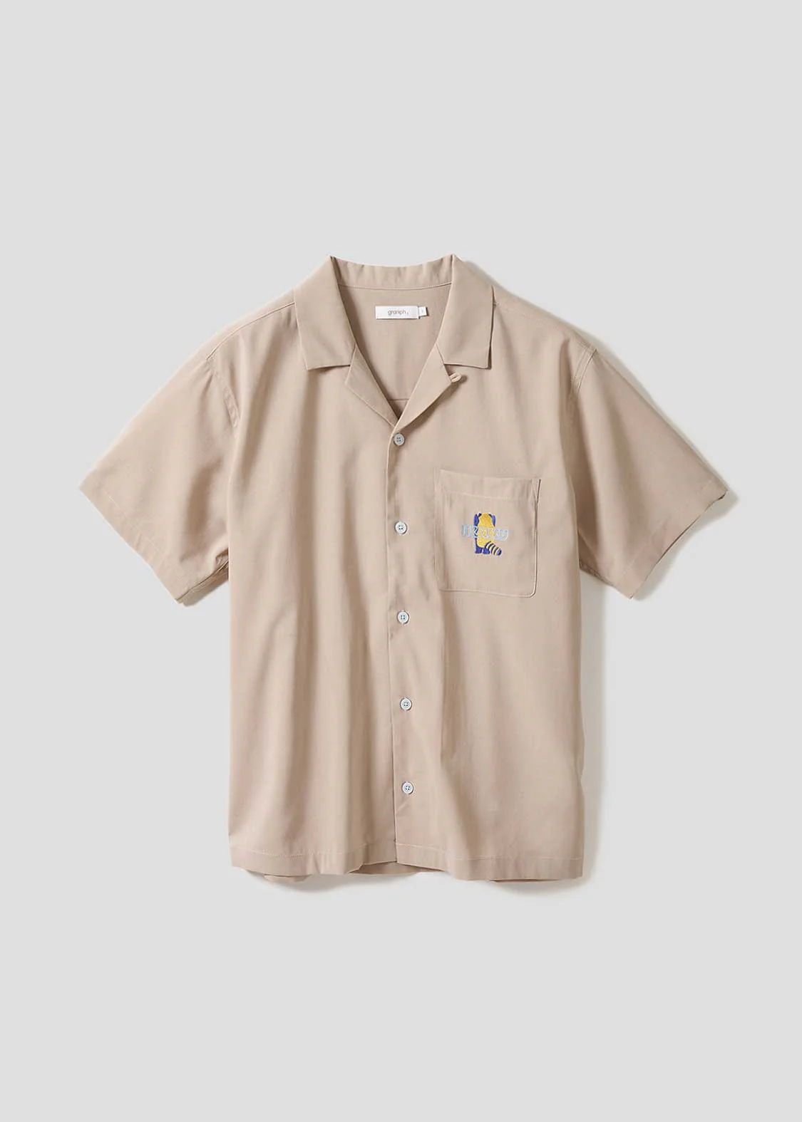 Ikaku | Linen Touch Open Collar Shirt