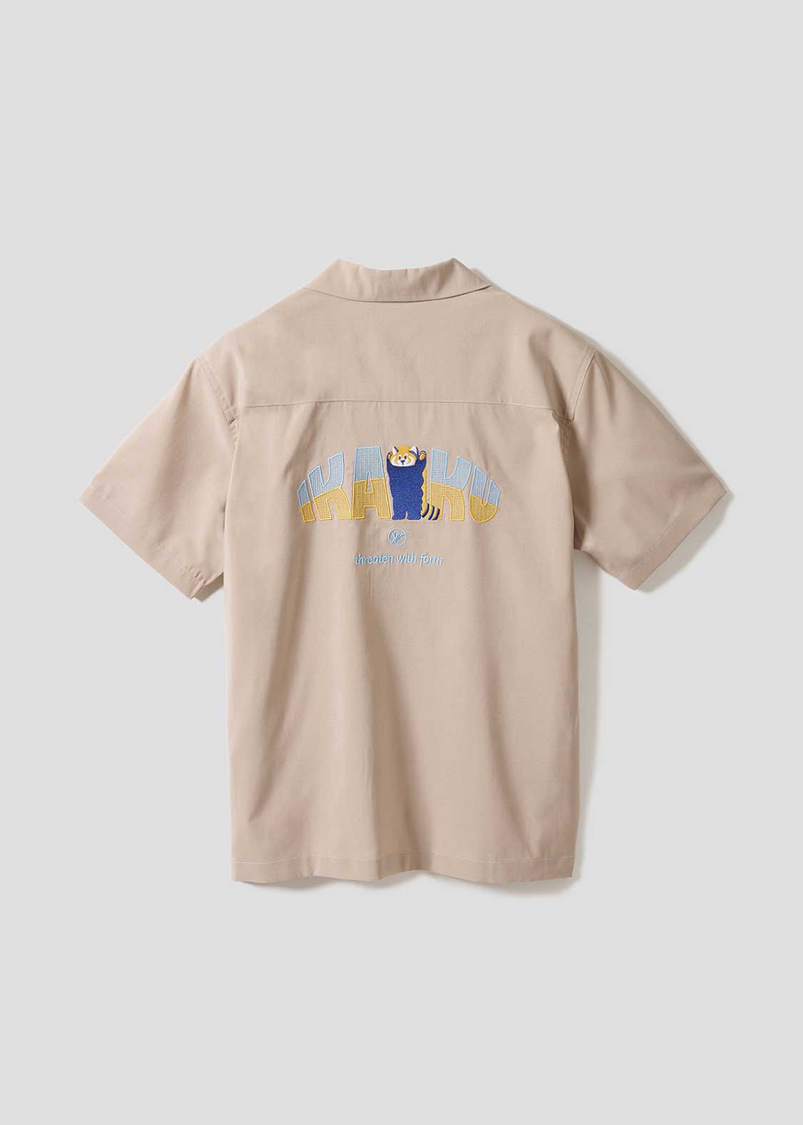 Ikaku | Linen Touch Open Collar Shirt - Image 2