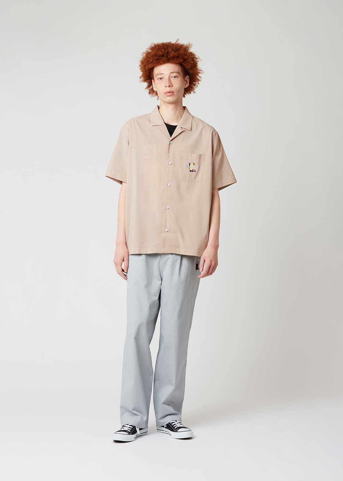 Ikaku | Linen Touch Open Collar Shirt - Image 8