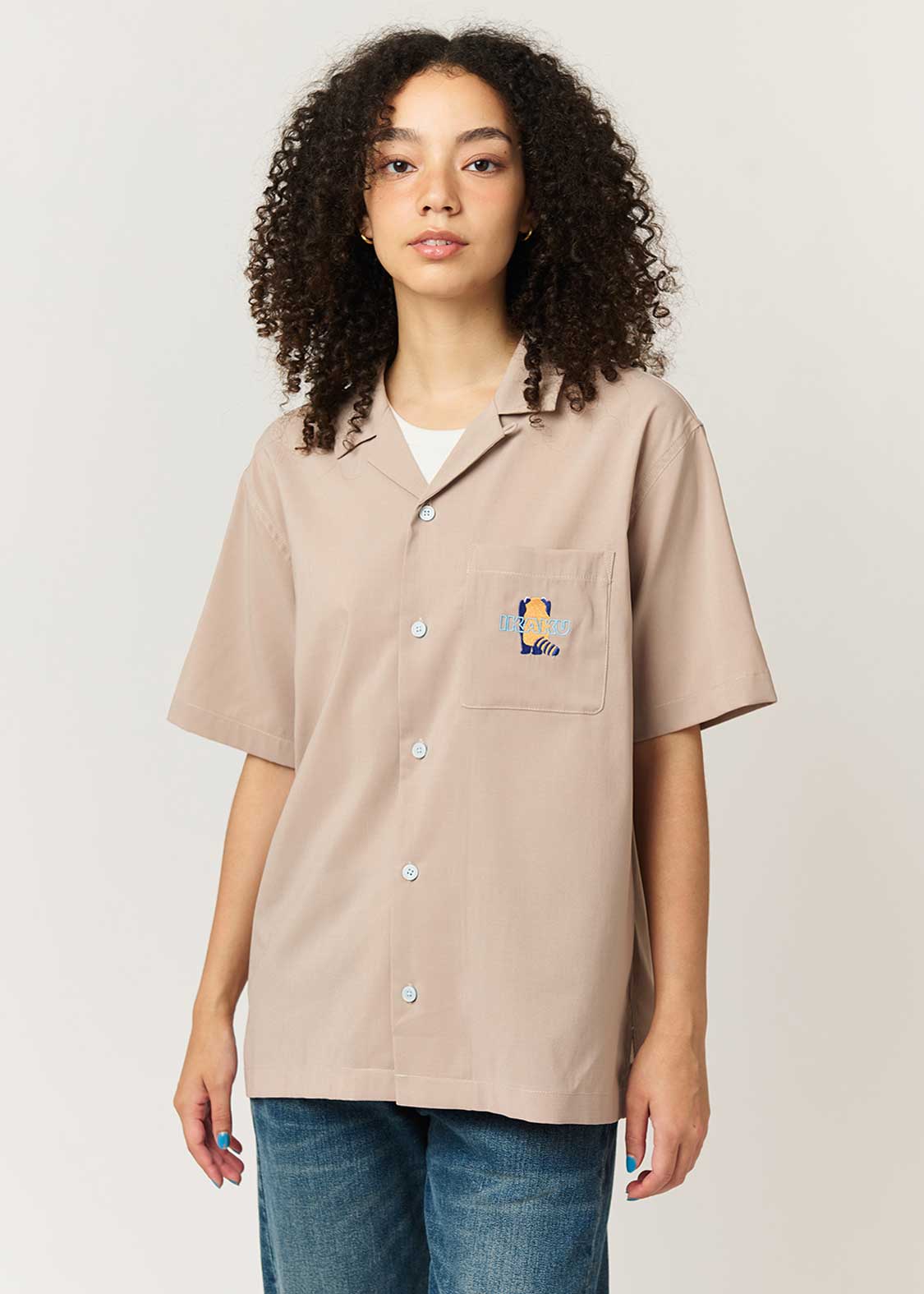 Ikaku | Linen Touch Open Collar Shirt - Image 9