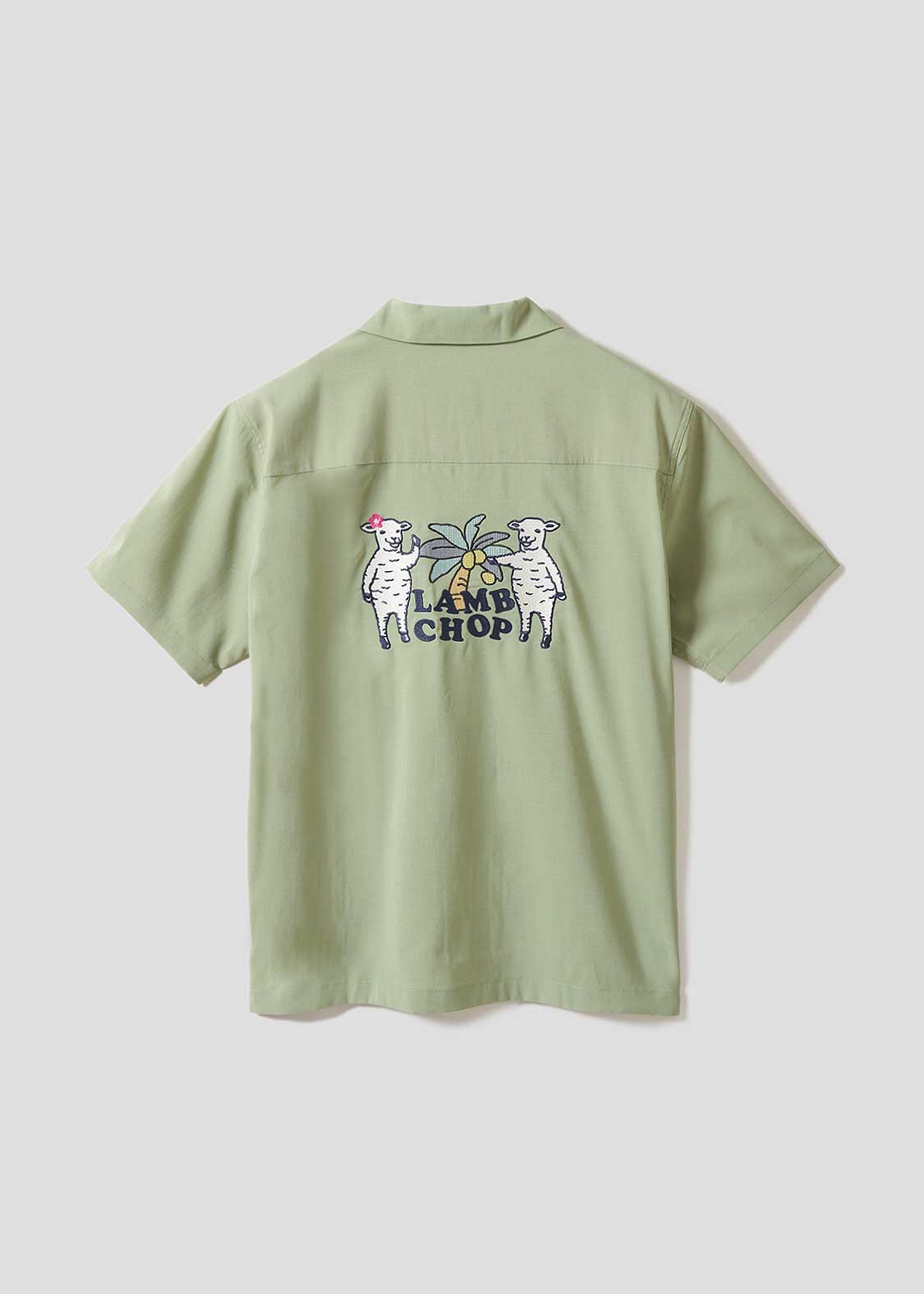 Lambchop | Linen Touch Open Collar Shirt
