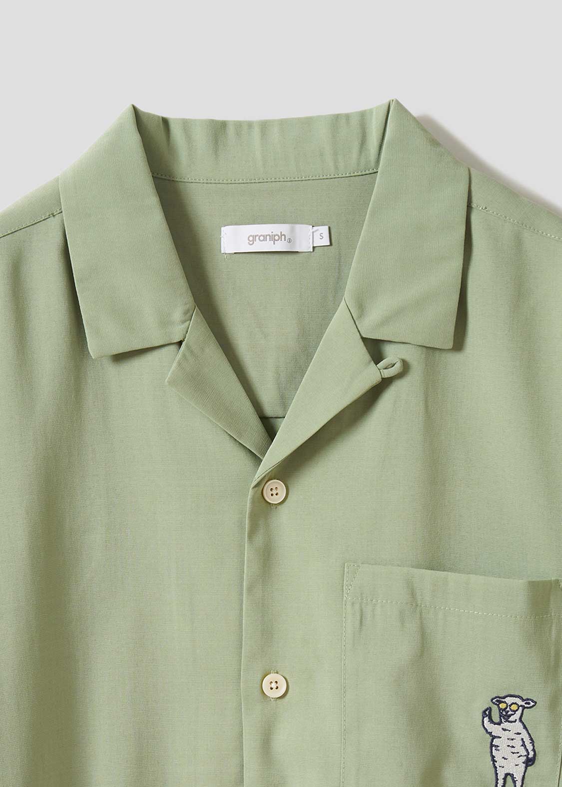 Lambchop | Linen Touch Open Collar Shirt - Image 3