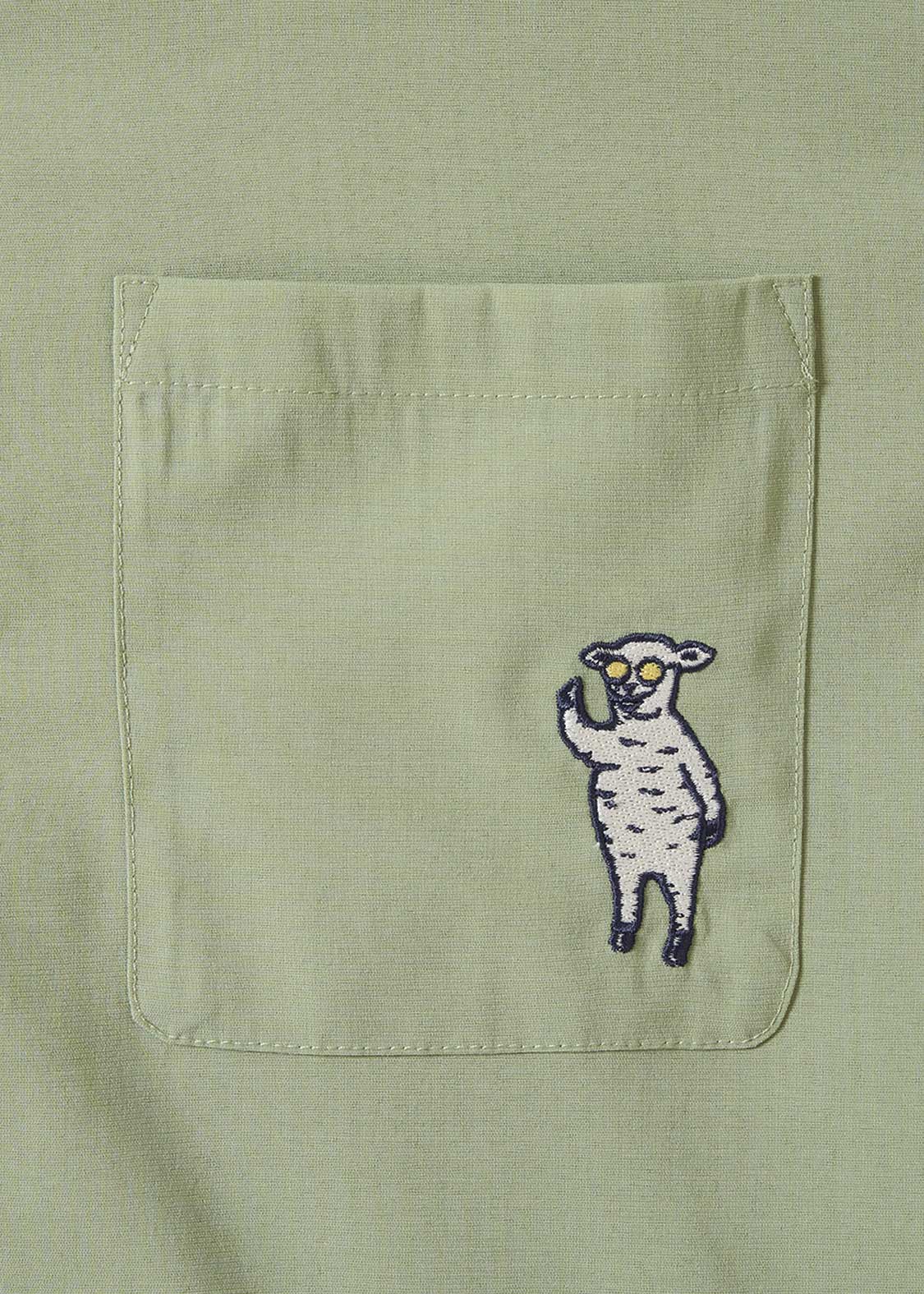 Lambchop | Linen Touch Open Collar Shirt - Image 4