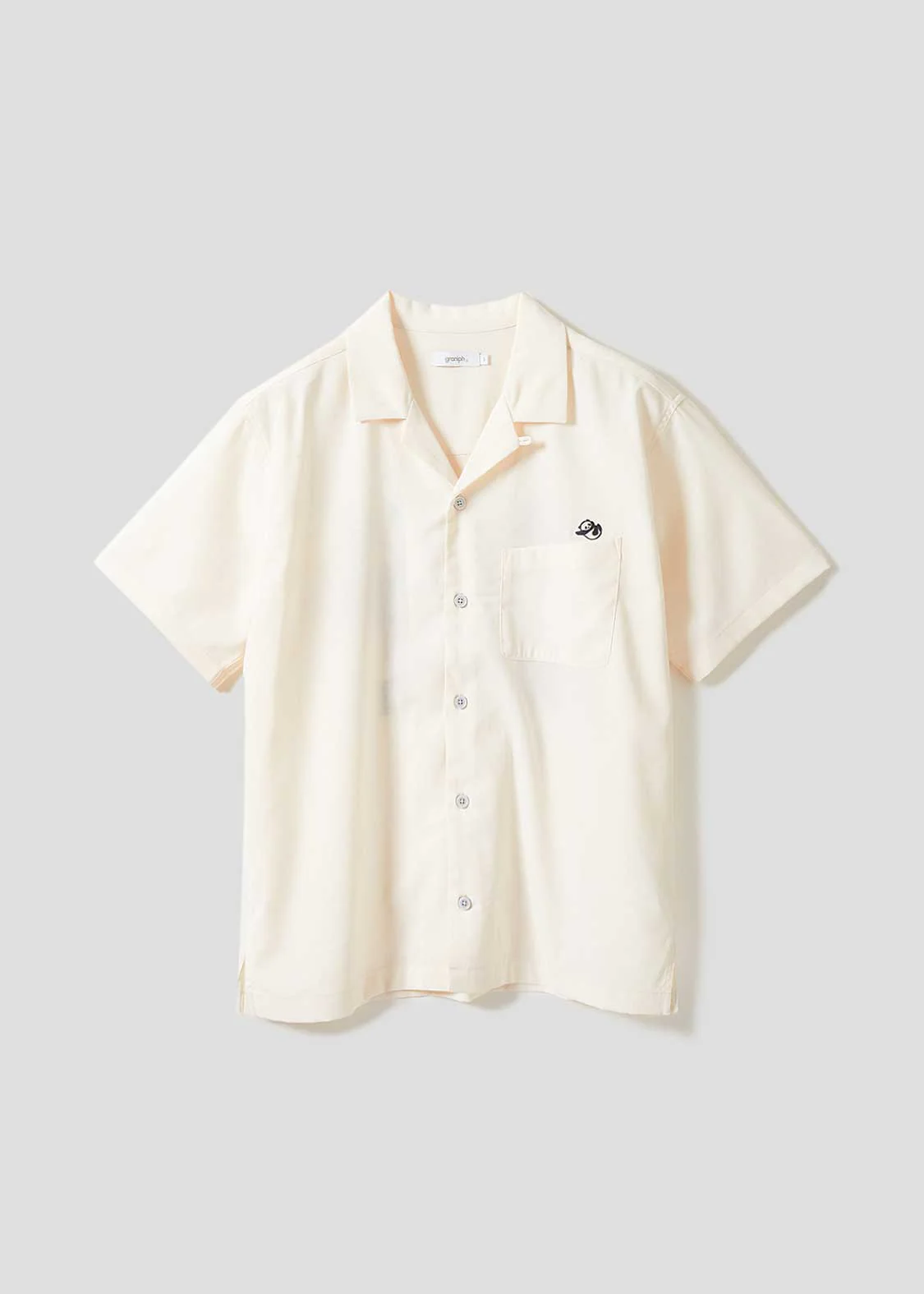Rolling Pandas Hibiscus | Linen Touch Open Collar Shirt - Image 2
