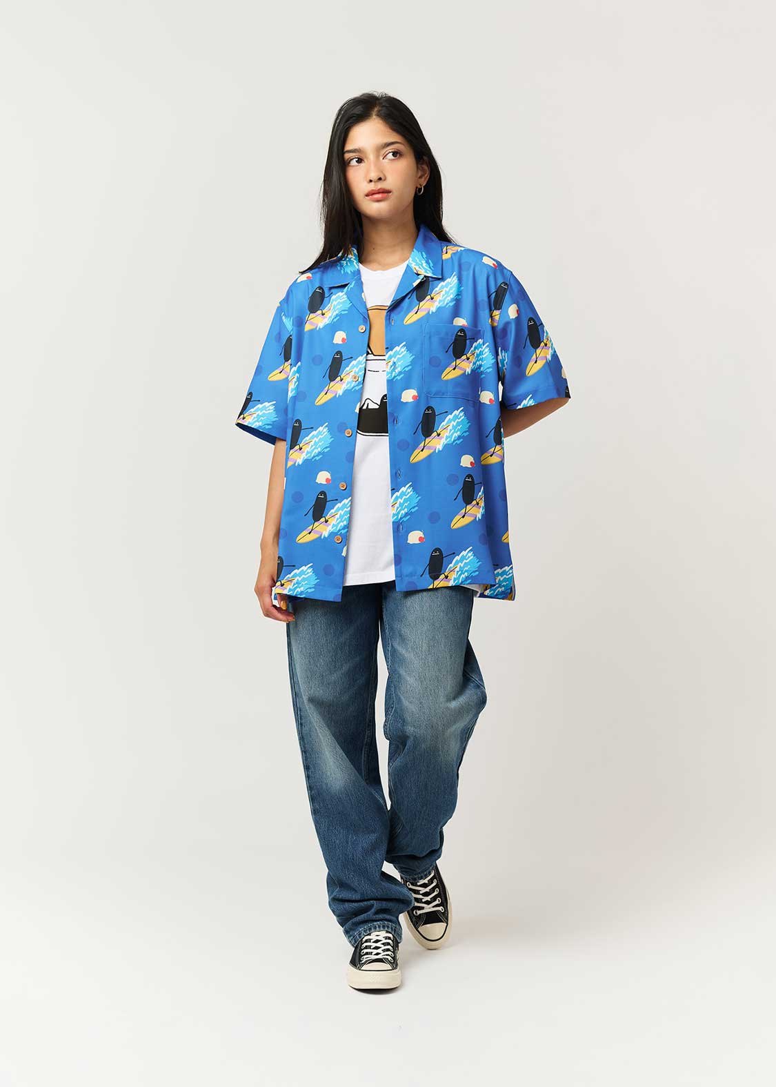 Beautiful Shadow Soda Surf | Open Collar Aloha Shirt - Image 10