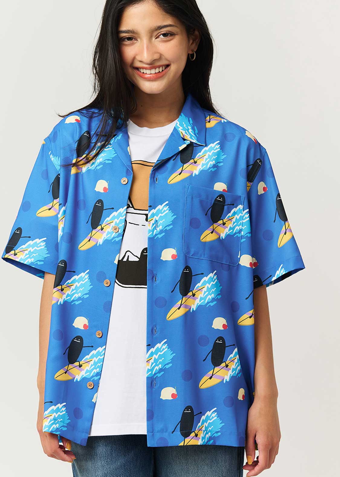 Beautiful Shadow Soda Surf | Open Collar Aloha Shirt - Image 6