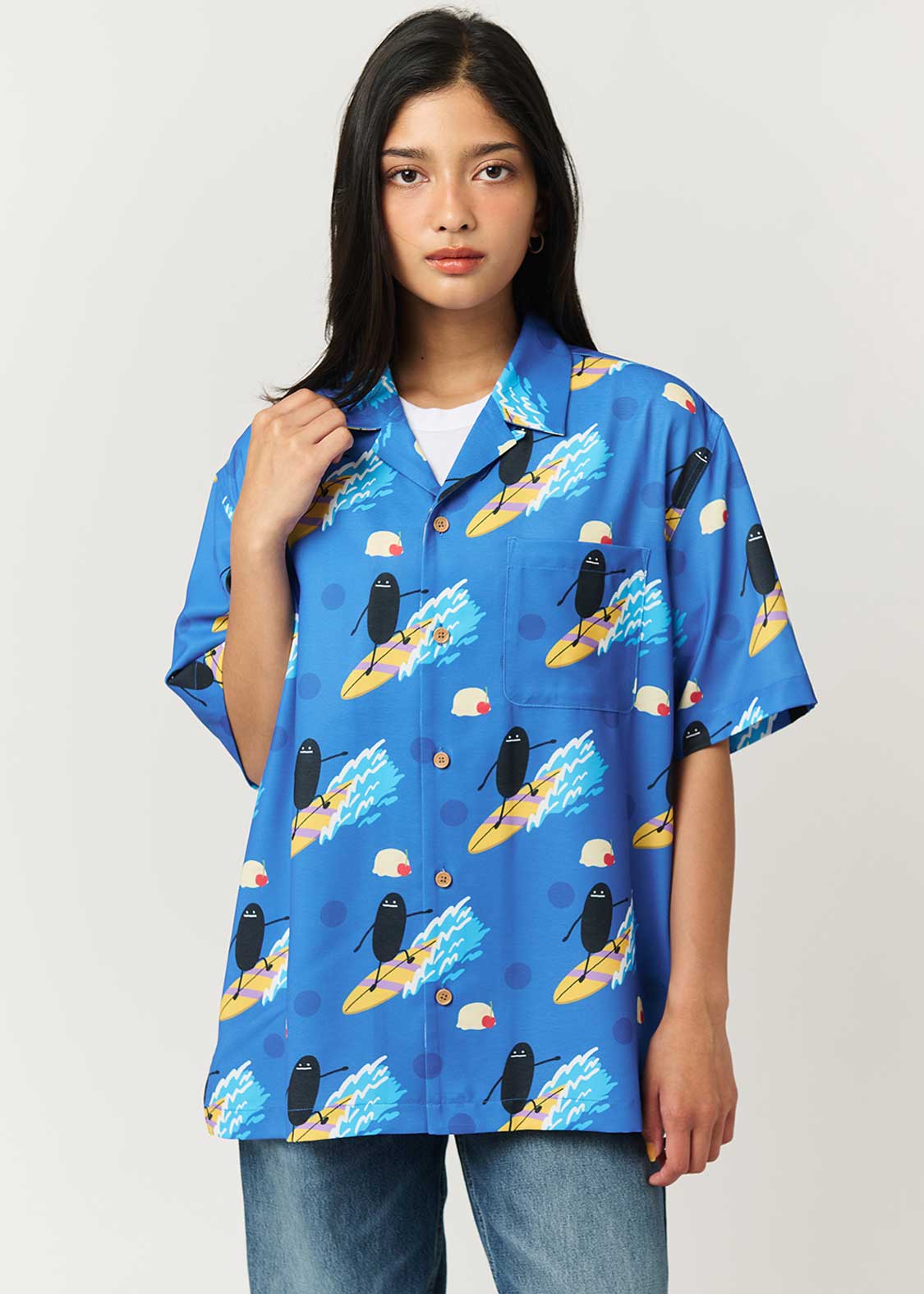 Beautiful Shadow Soda Surf | Open Collar Aloha Shirt - Image 9