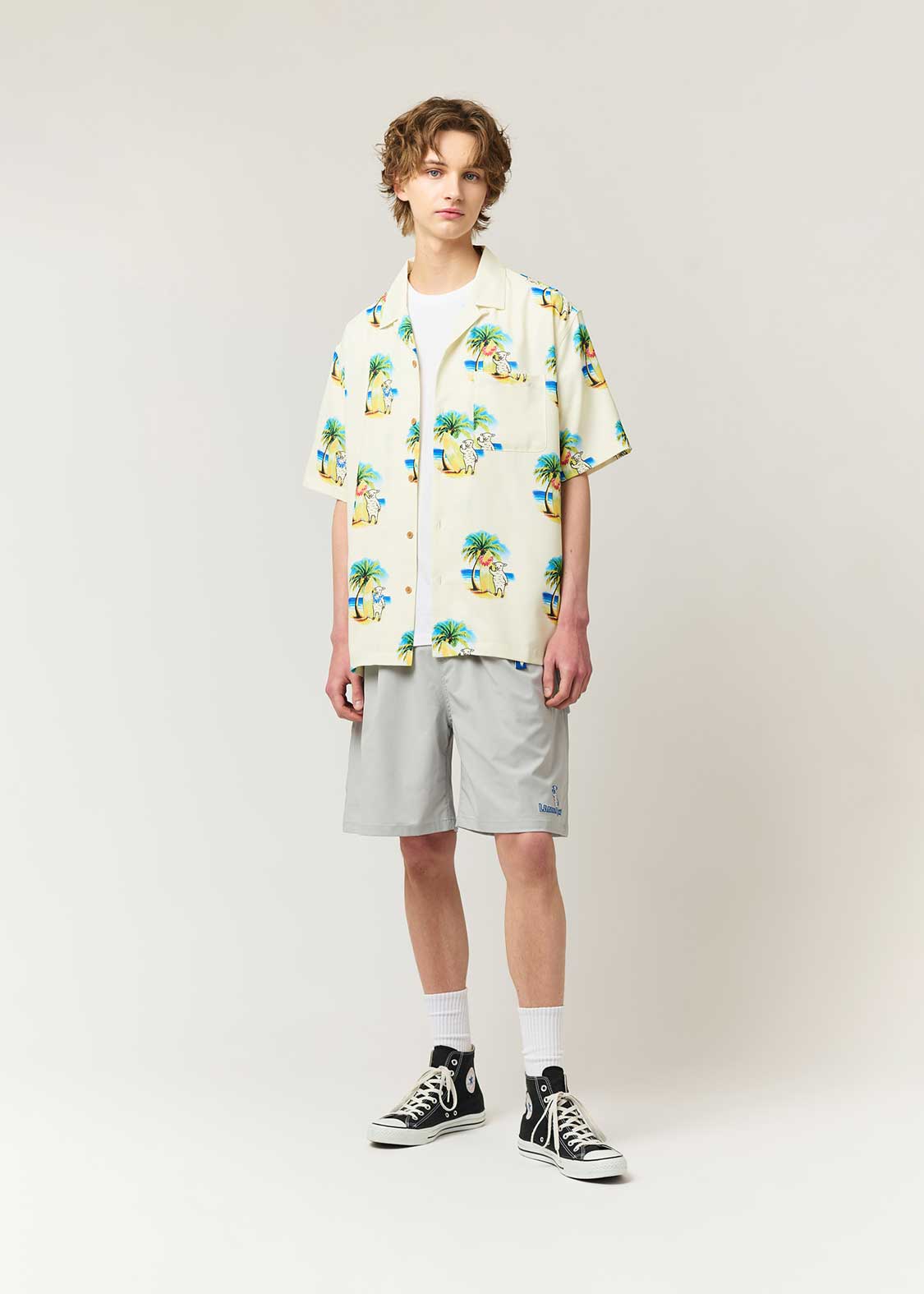 Lamb Chop Surf | Open Collar Aloha Shirt - Image 8