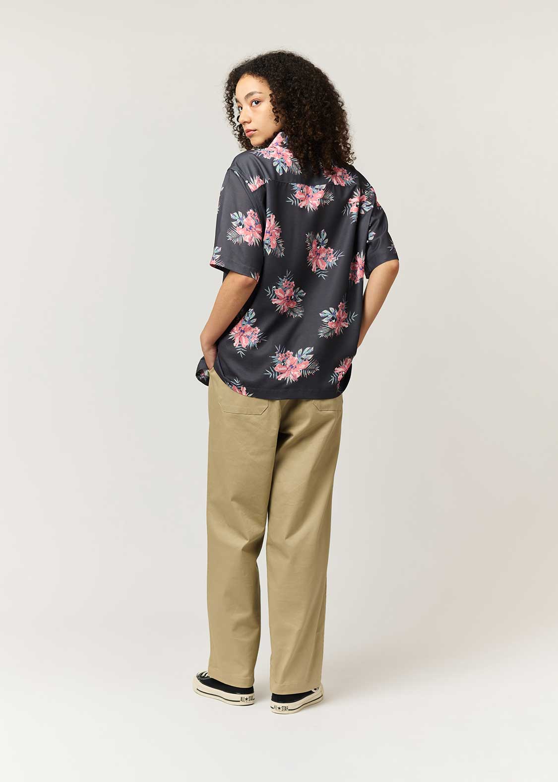 Rolling Pandas Hibiscus | Open Collar Aloha Shirt - Image 10