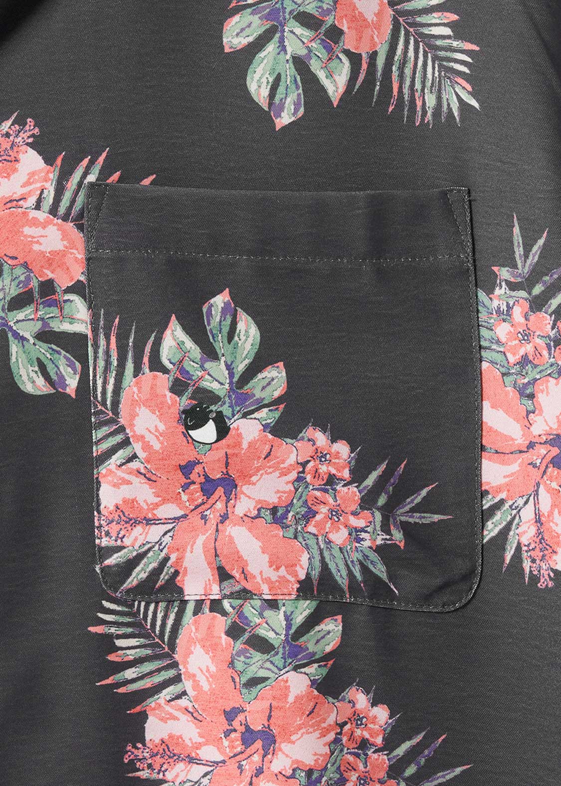 Rolling Pandas Hibiscus | Open Collar Aloha Shirt - Image 4