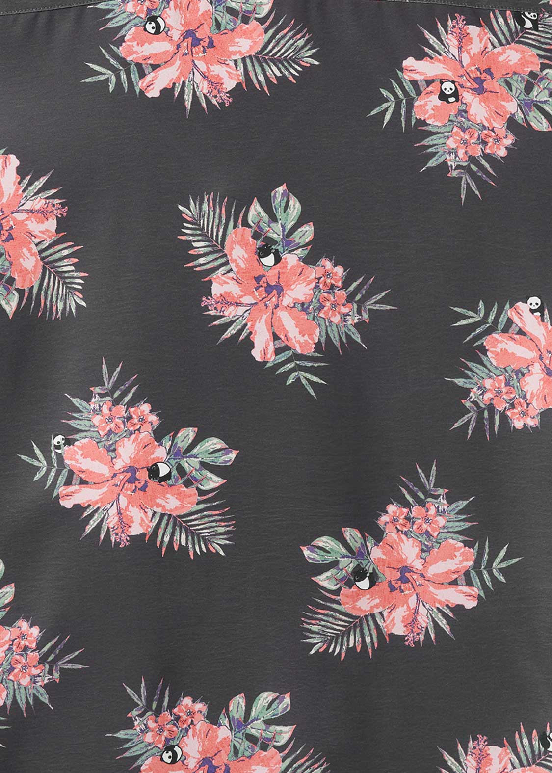 Rolling Pandas Hibiscus | Open Collar Aloha Shirt - Image 5