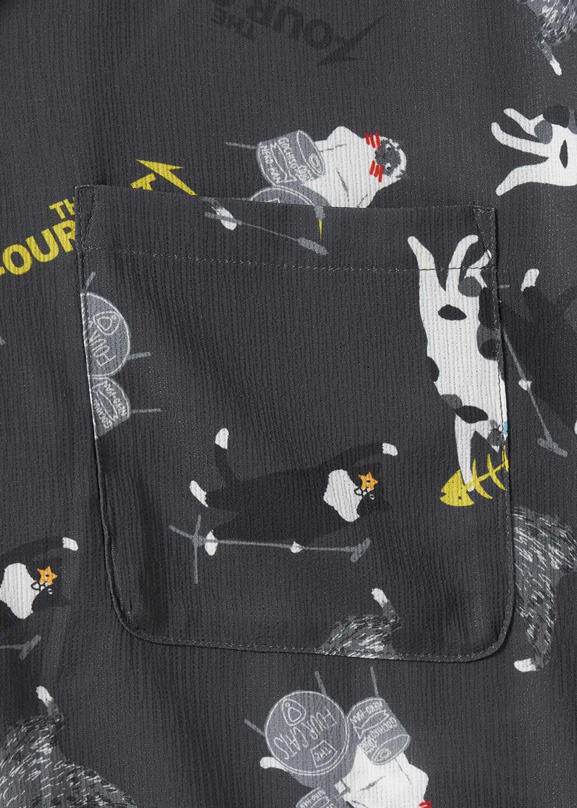 The Four Cats Band | Big Silhouette Open Collar Shirt - Image 4