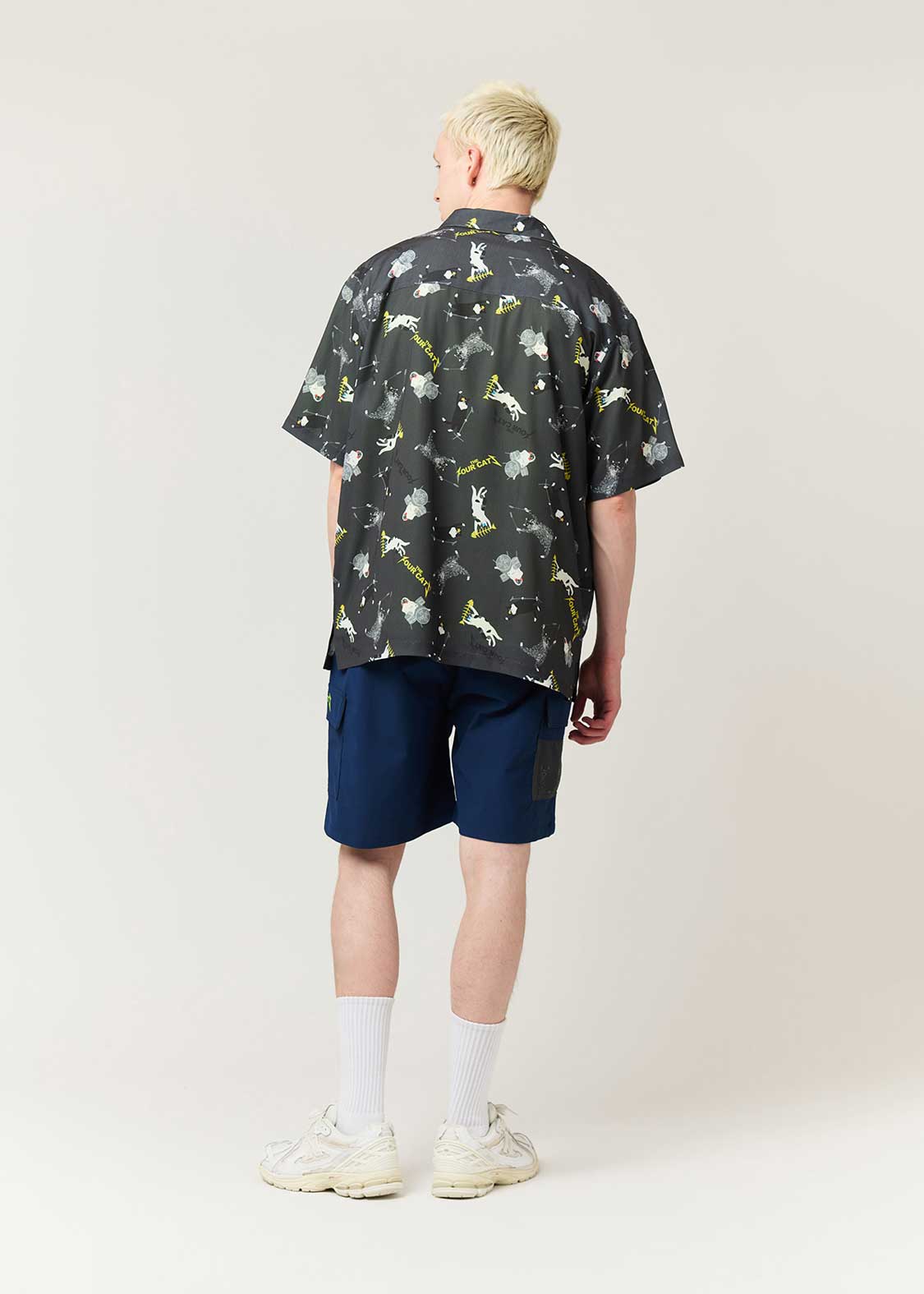 The Four Cats Band | Big Silhouette Open Collar Shirt - Image 8