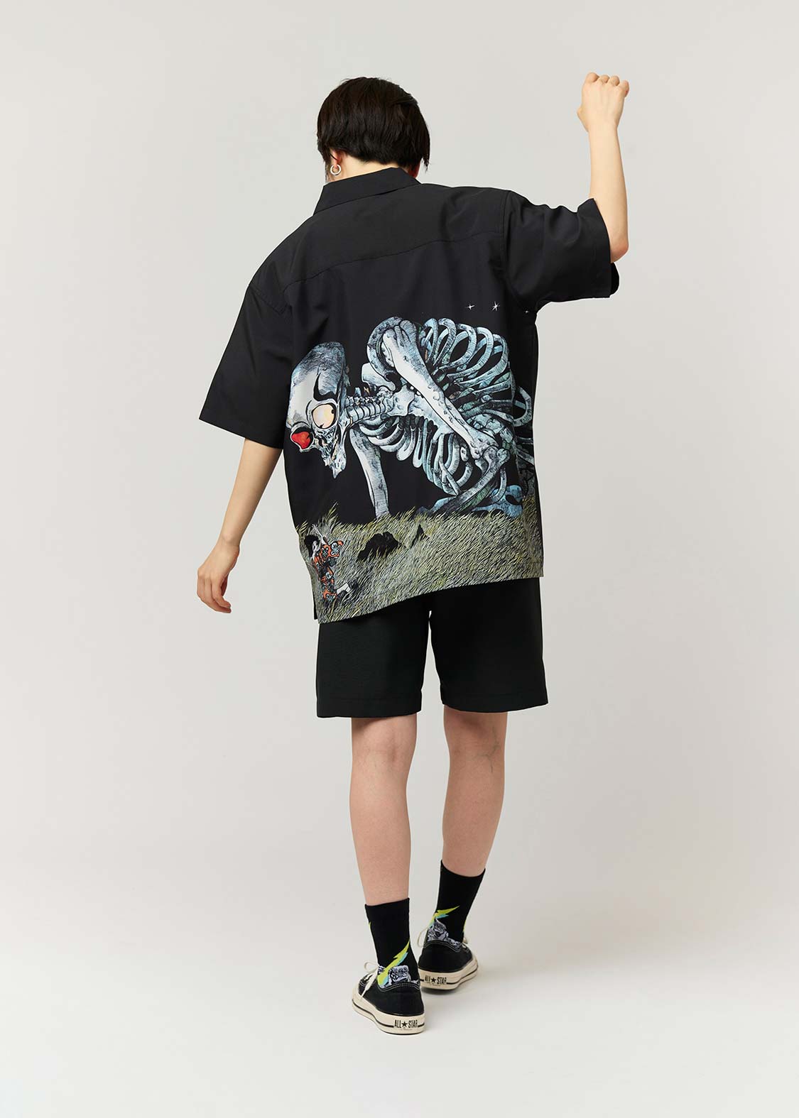 Shigeru Mizuki - Gashadokuro | Polytro Big Silhouette Short Sleeve Shirt - Image 10