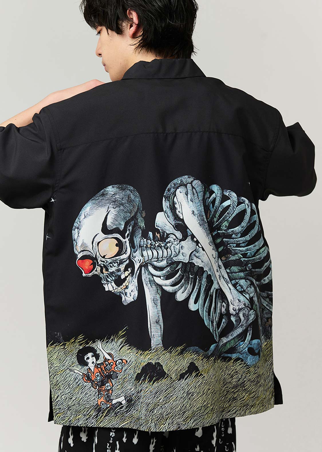 Shigeru Mizuki - Gashadokuro | Polytro Big Silhouette Short Sleeve Shirt - Image 6