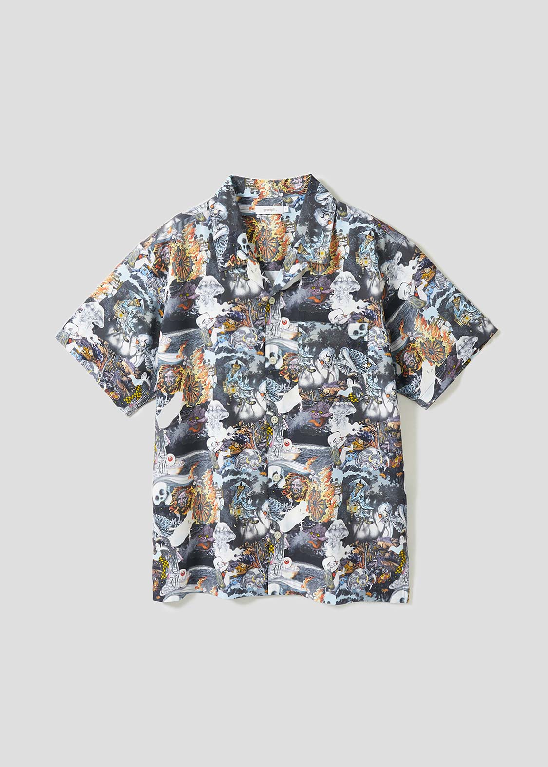 Shigeru Mizuki - Yokai All Stars | Big Silhouette Open Collar Shirt