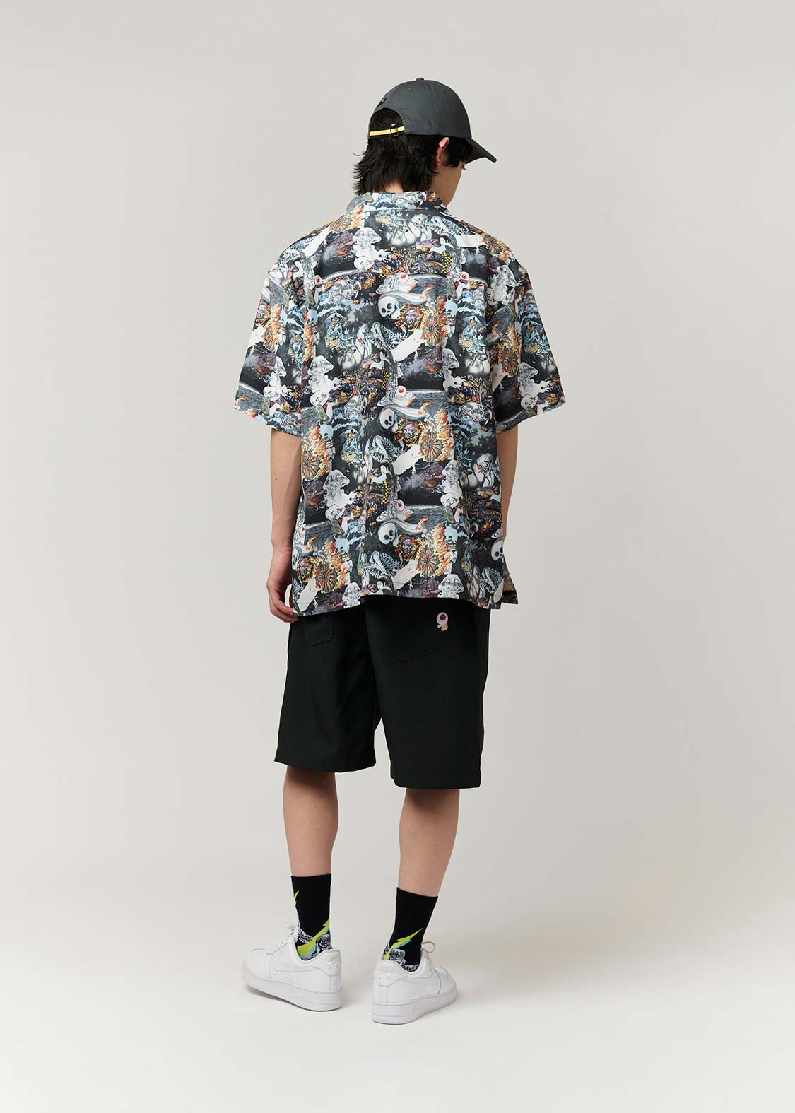 Shigeru Mizuki - Yokai All Stars | Big Silhouette Open Collar Shirt - Image 8