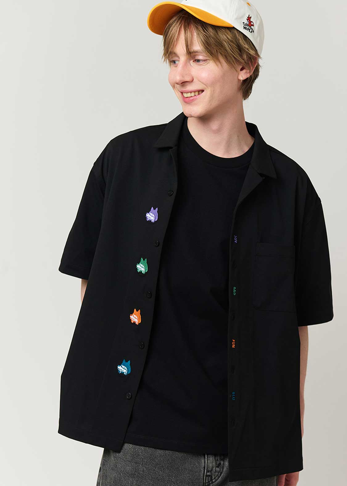 Shonen Wolf | Dry Big Silhouette Short Sleeve Shirt - Image 6