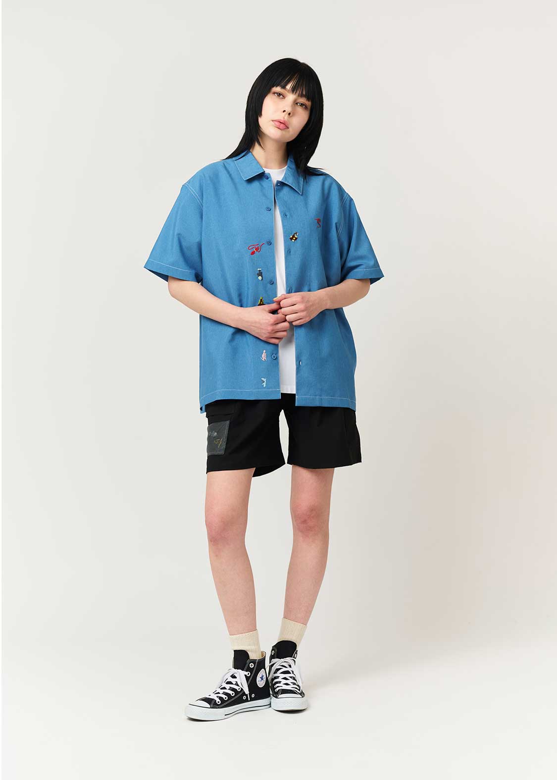 Mysterious Animals | Big Silhouette Poly-Tro Short-Sleeved Shirt - Image 10