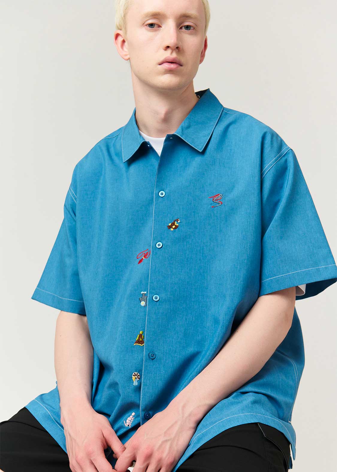 Mysterious Animals | Big Silhouette Poly-Tro Short-Sleeved Shirt - Image 7