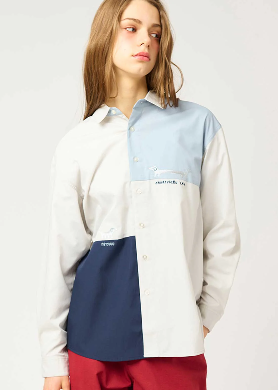 Loose Fit Long Sleeve Shirt (Nagasugiru Inu 2) - Image 7