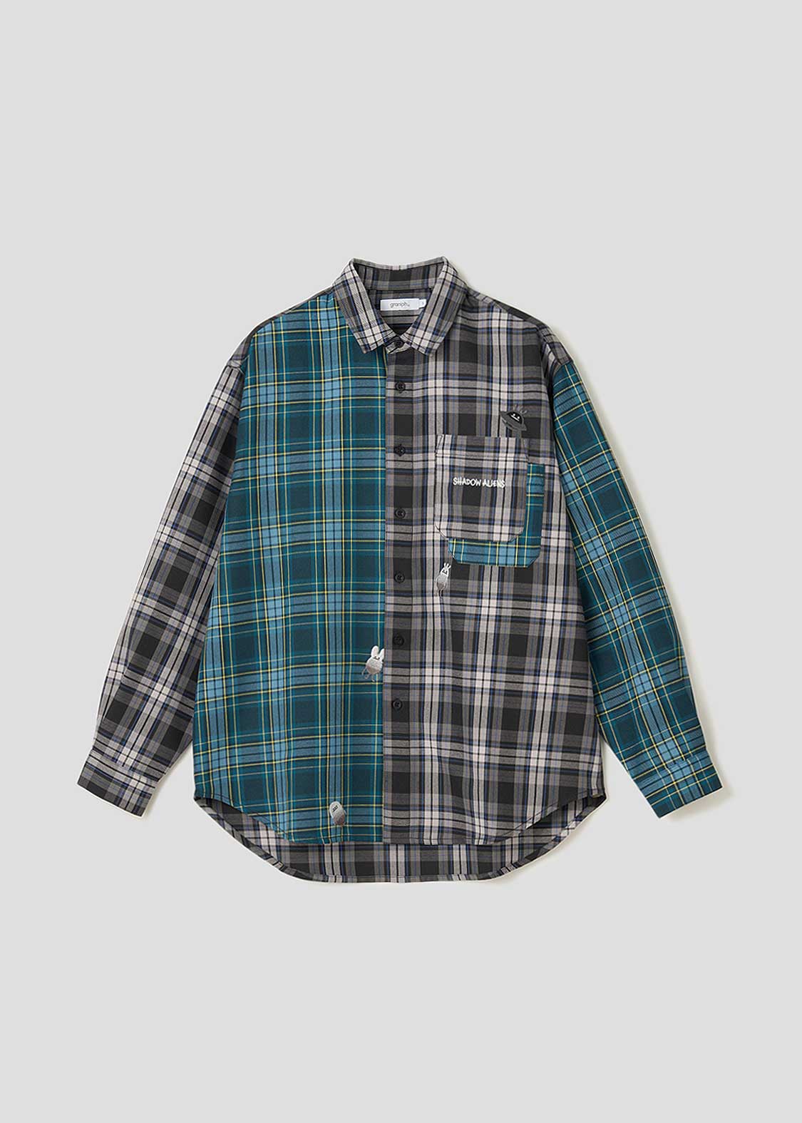 Beautiful Shadow Aliens | Loose Fit Check Shirt