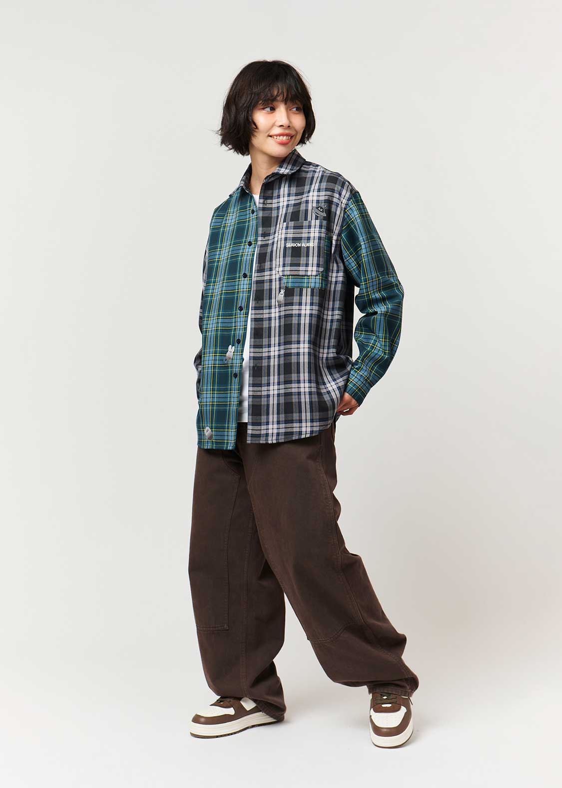 Beautiful Shadow Aliens | Loose Fit Check Shirt - Image 10