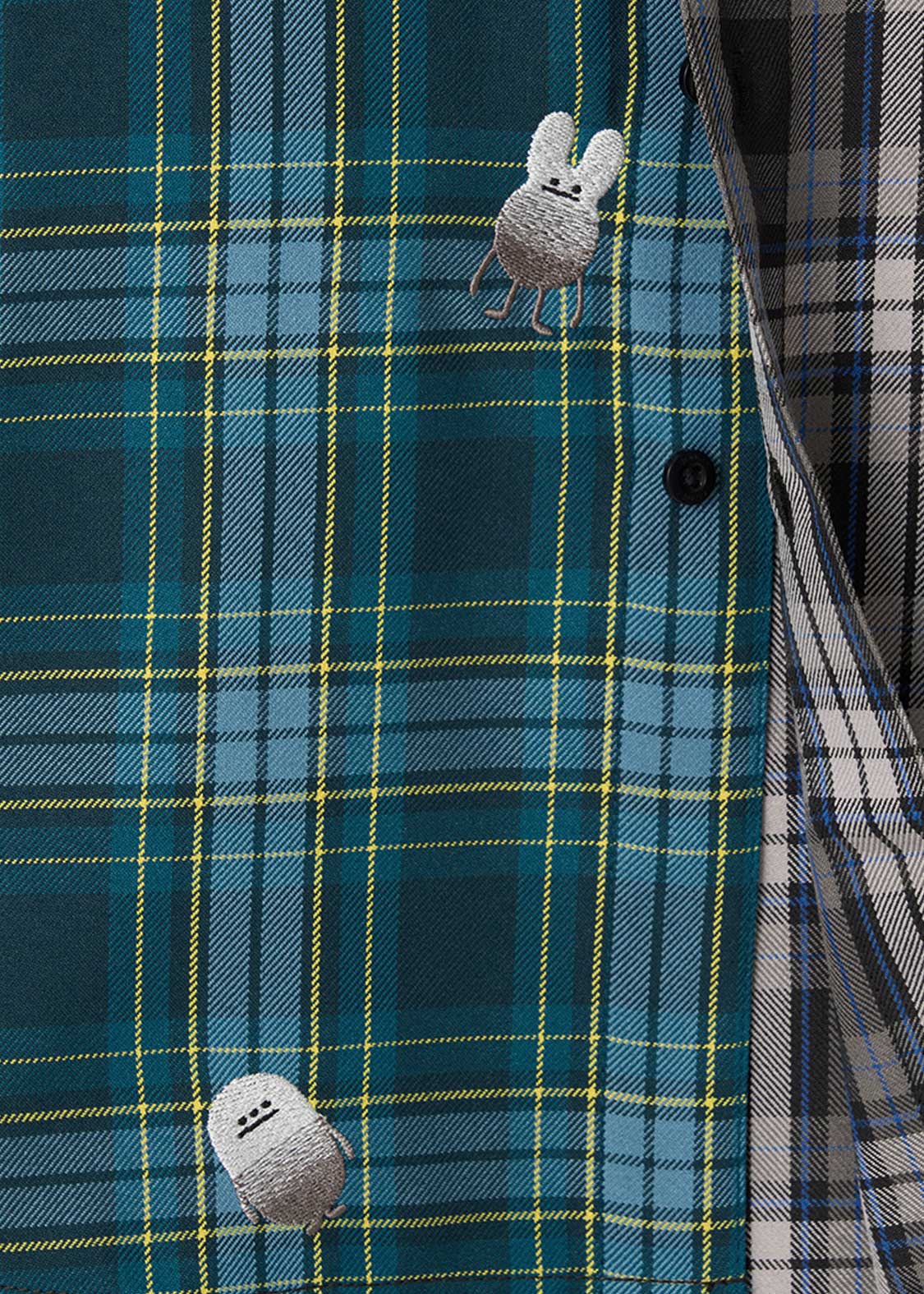 Beautiful Shadow Aliens | Loose Fit Check Shirt - Image 4