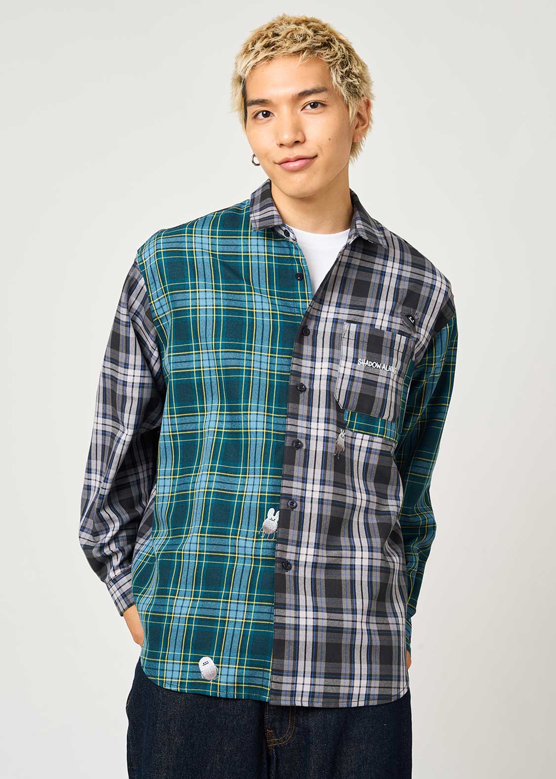 Beautiful Shadow Aliens | Loose Fit Check Shirt - Image 7