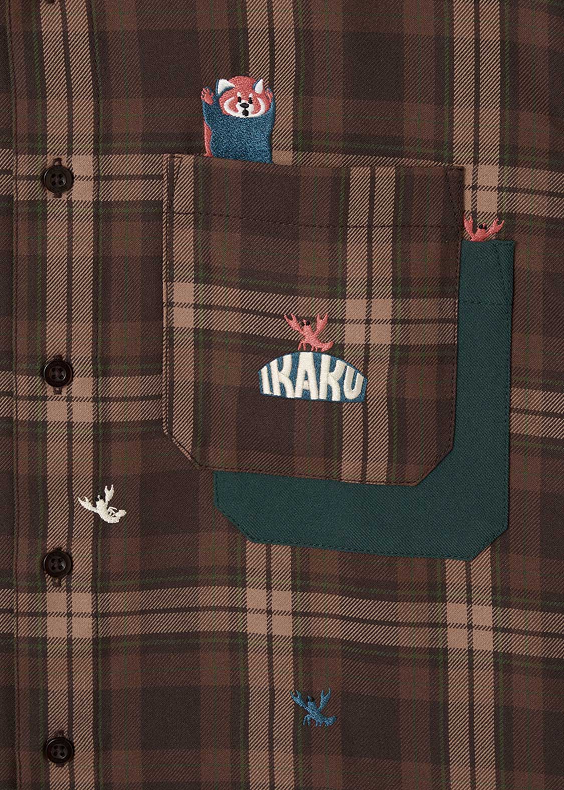 Ikaku Crayfish | Loose Fit Check Shirt - Image 3