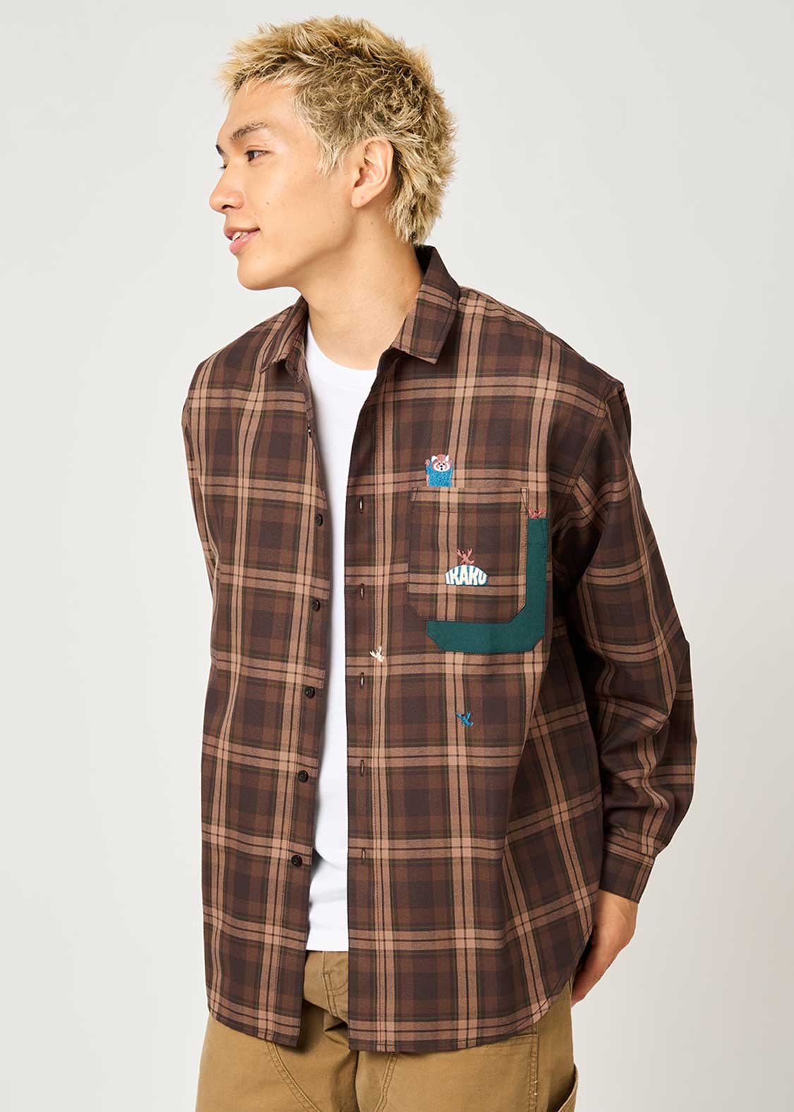 Ikaku Crayfish | Loose Fit Check Shirt - Image 7