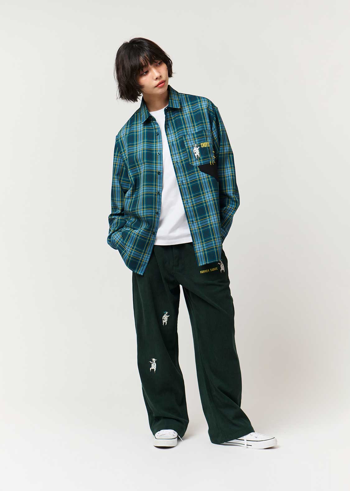Lambchop Horror Dance | Loose Fit Check Shirt - Image 10