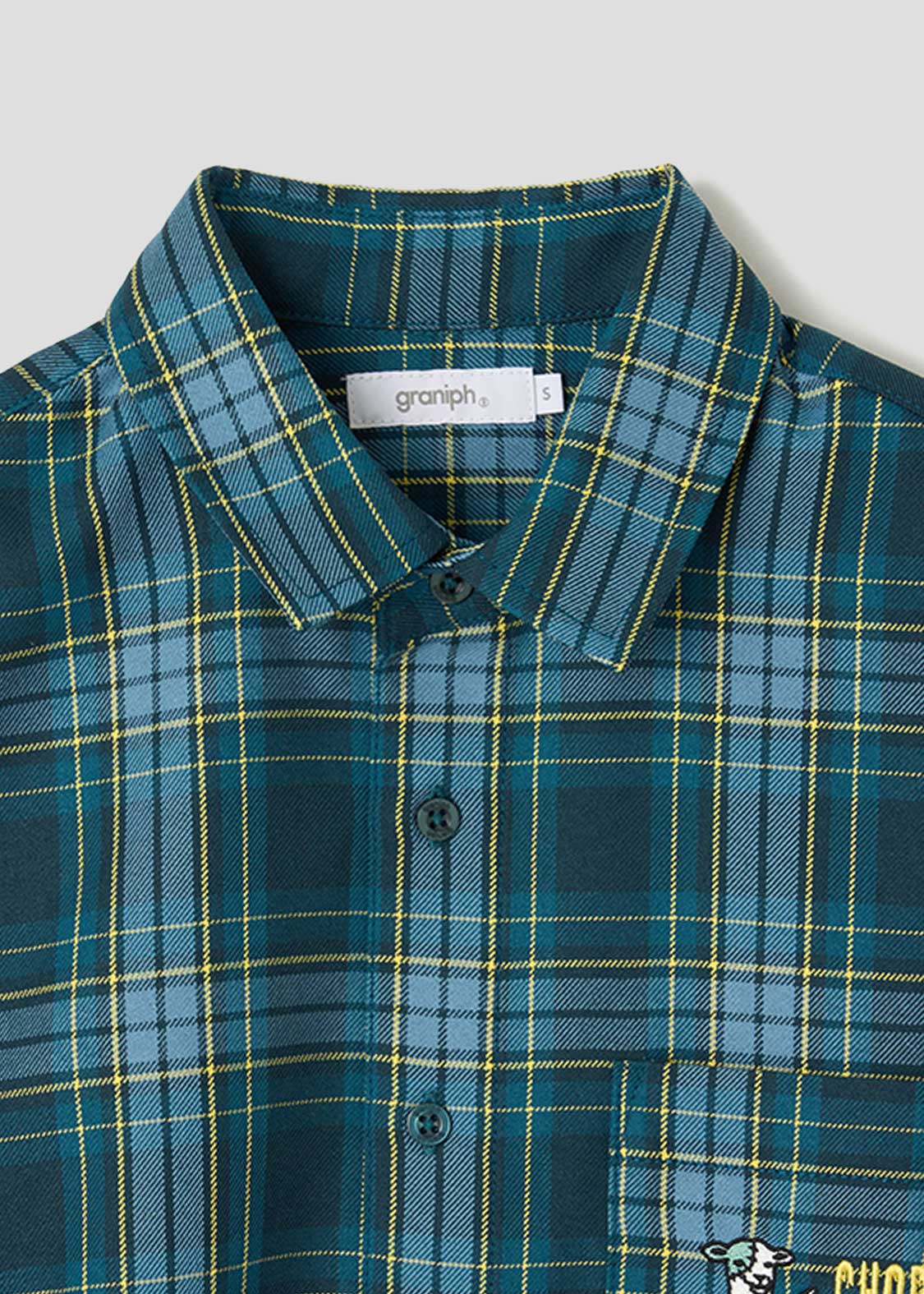 Lambchop Horror Dance | Loose Fit Check Shirt - Image 3