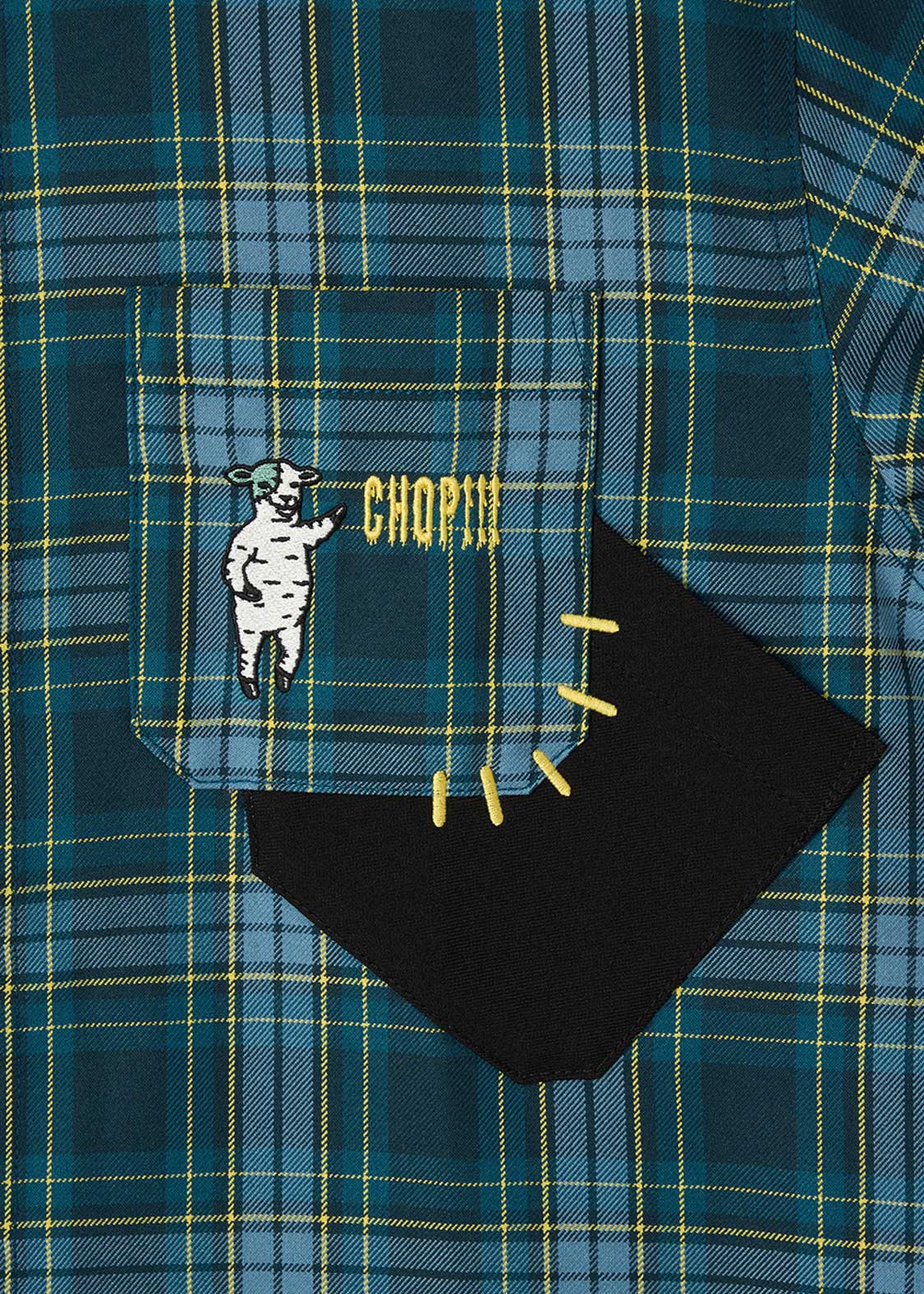 Lambchop Horror Dance | Loose Fit Check Shirt - Image 4