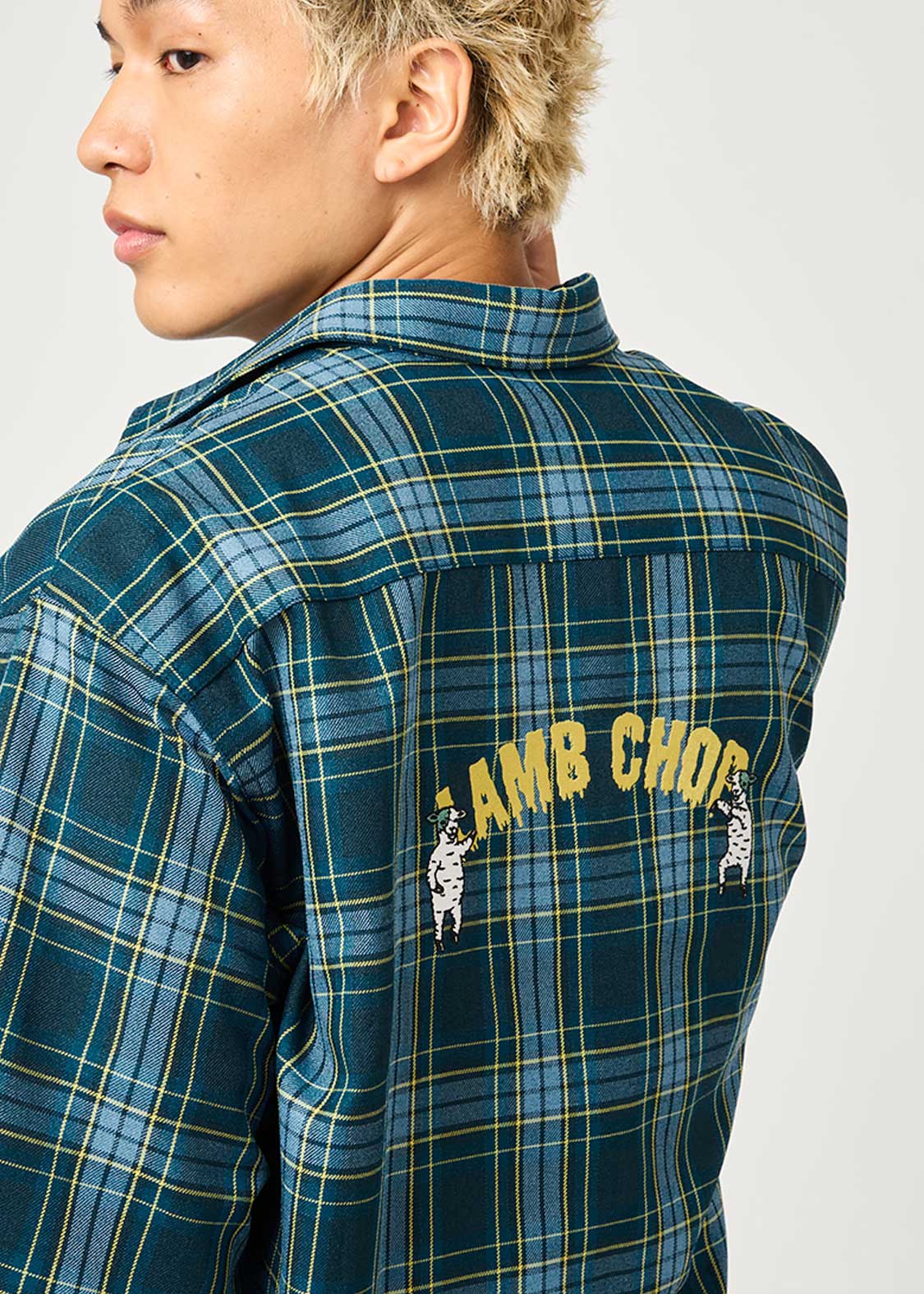 Lambchop Horror Dance | Loose Fit Check Shirt - Image 6