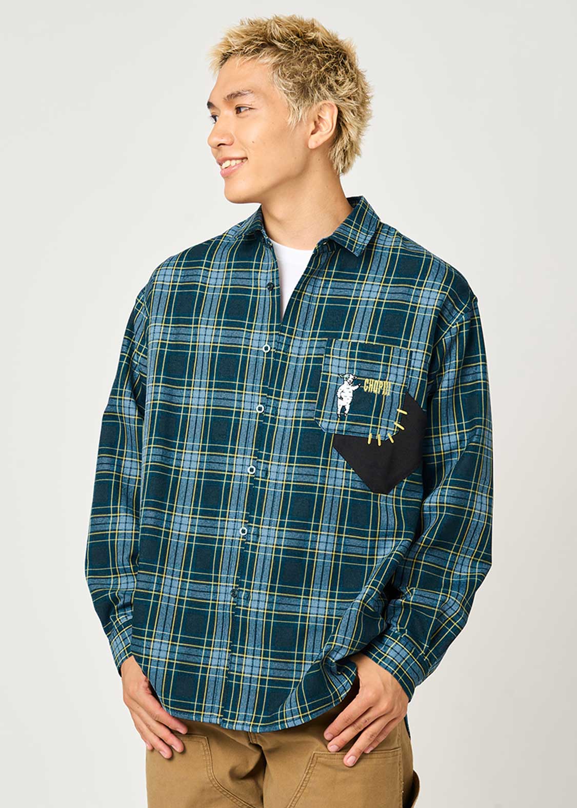 Lambchop Horror Dance | Loose Fit Check Shirt - Image 7