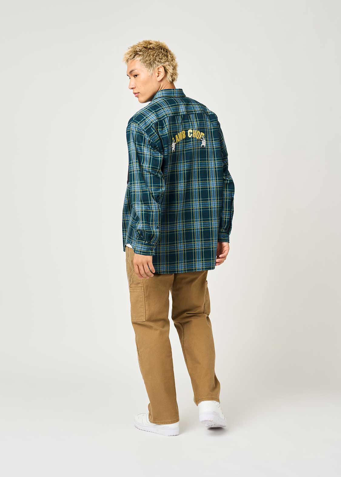 Lambchop Horror Dance | Loose Fit Check Shirt - Image 8